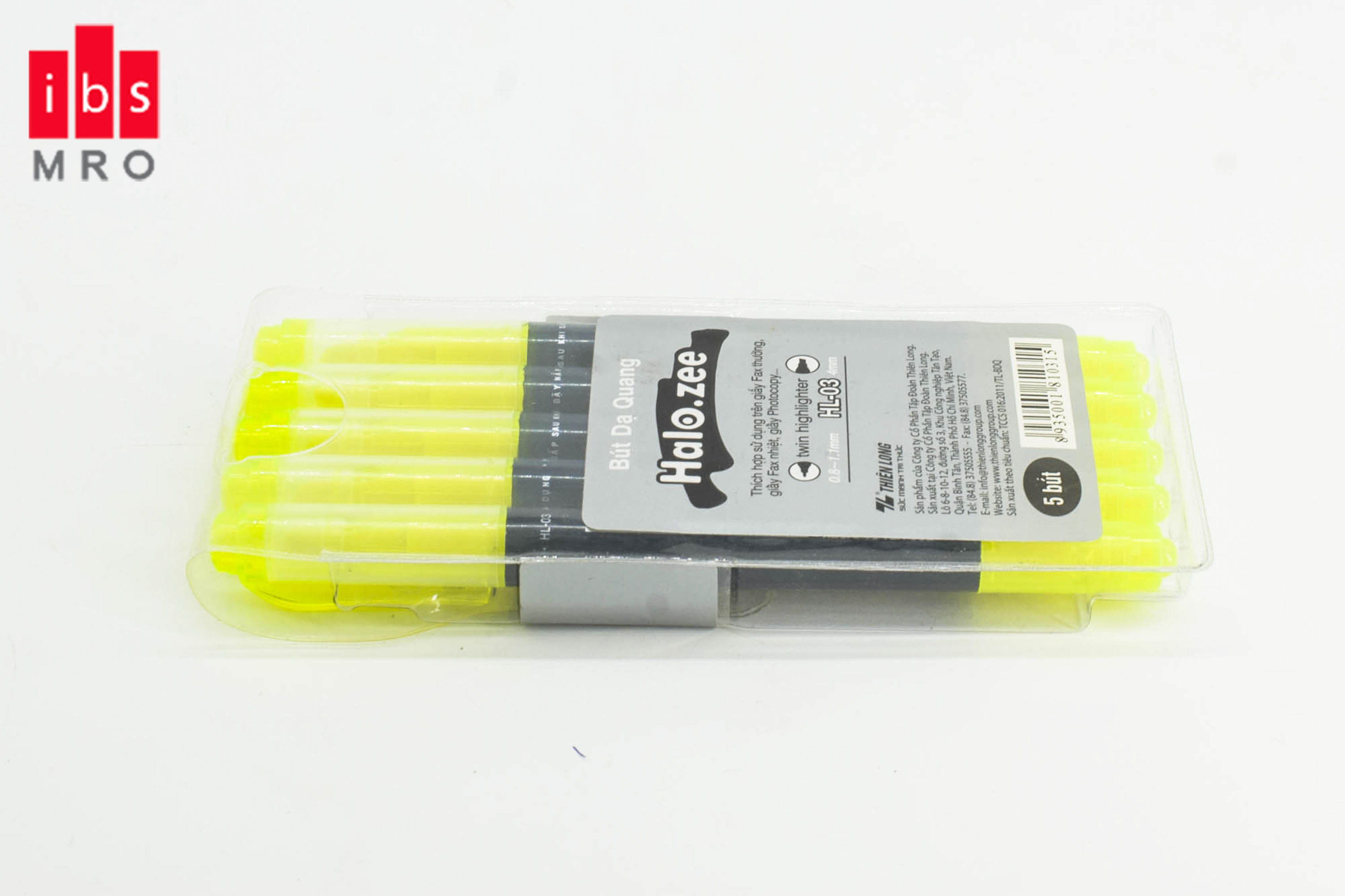 Bút dạ quang Thiên Long HL03 Vàng(10c/hộp)