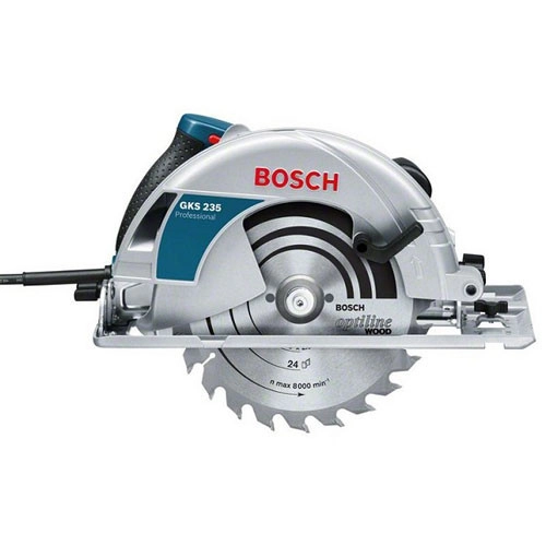 Máy cưa đĩa Bosch GKS 235 TURBO kèm phụ kiện tạo ấn tượng với thiết kế bên ngoài bắt mắt