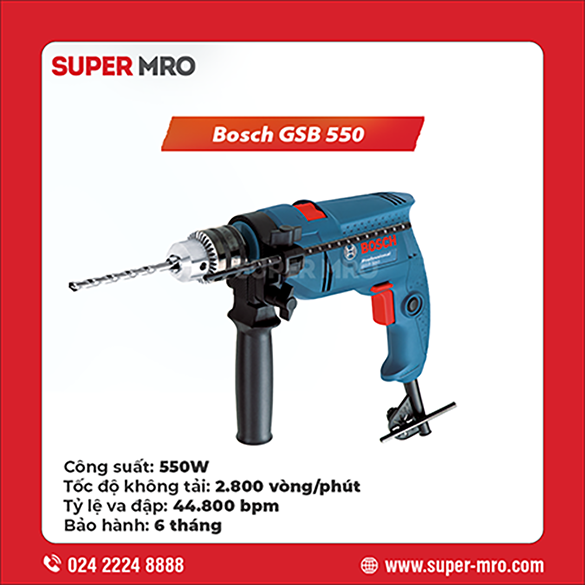 Máy khoan động lực Bosch GSB 550