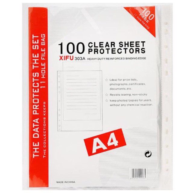 Túi sơ mi 11 lỗ Xifu (100 chiếc/ tập)