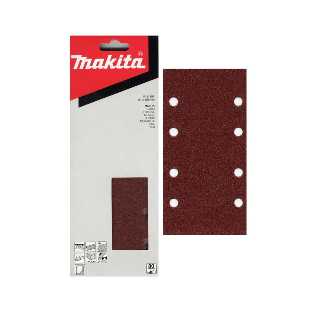 Giấy chà nhám Makita P-31893 93x185 8f #80 x10