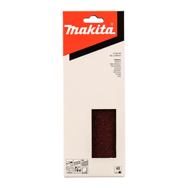 Giấy chà nhám Makita P-36164 93x228 #180 (10 cái)