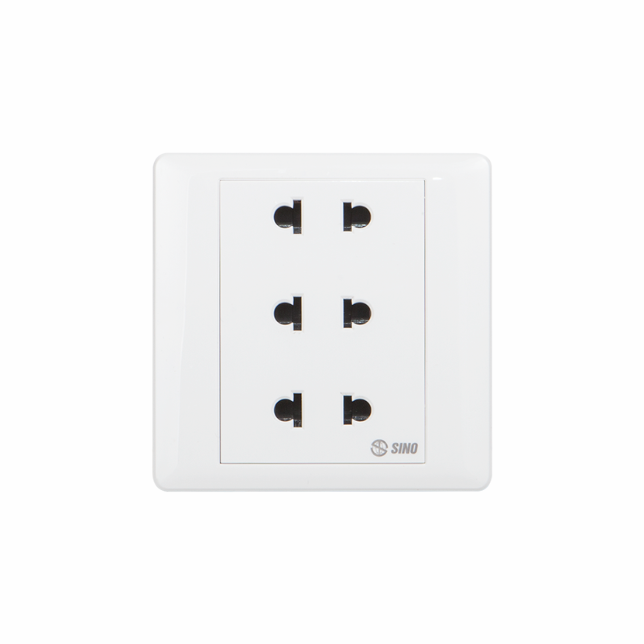 Ổ cắm vuông 3 ổ 2 chấu Sino S98U3 16A