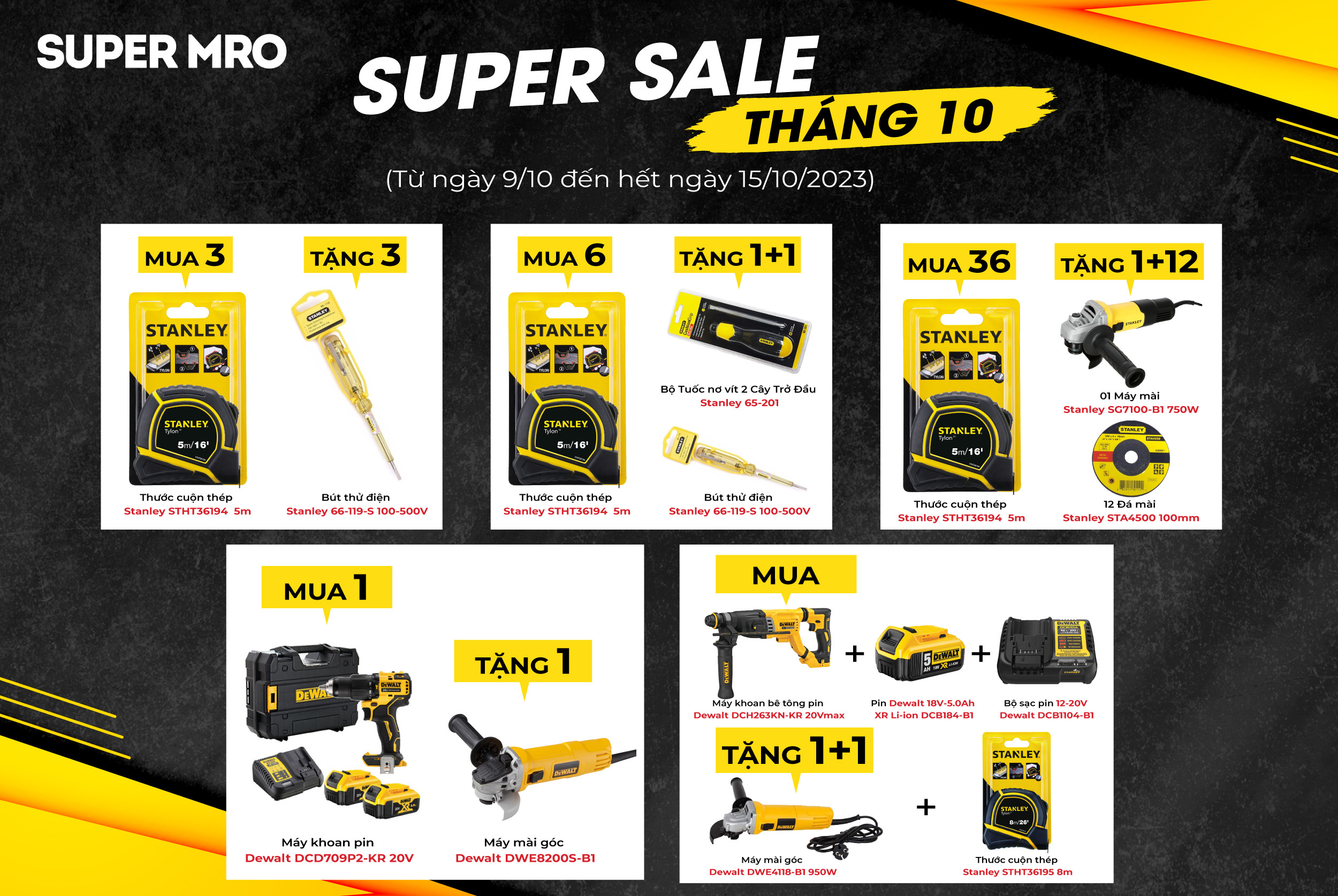 SUPER SALE THÁNG 10 - MỪNG SINH NHẬT SUPER MRO 10 TUỔI