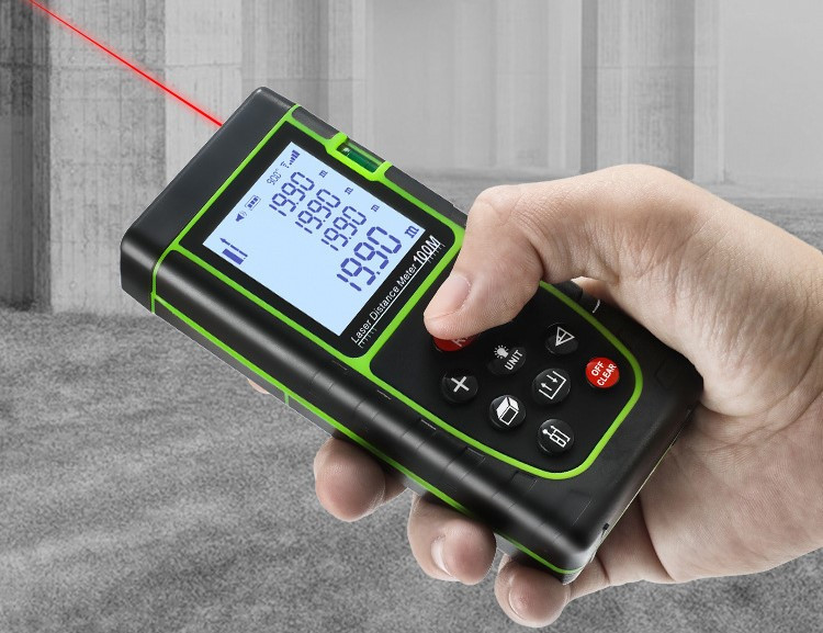 Hầu hết các máy đo khoảng cách laser đều có thiết kế cầm tay nhỏ gọn