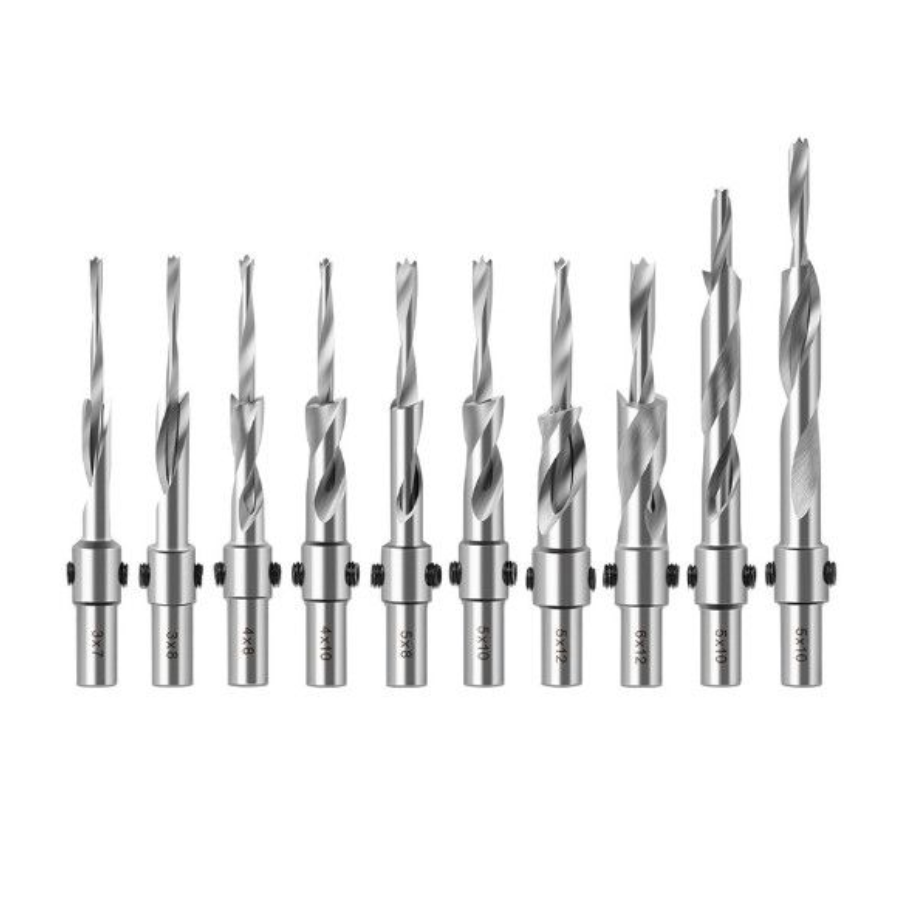 Cấu tạo của mũi khoan gỗ 2 tầng gồm tầng trên và tầng dưới