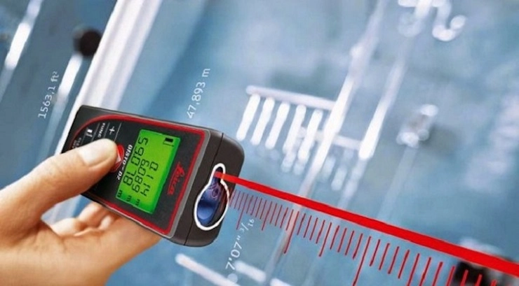 Máy đo cầm tay có thiết kế gọn nhẹ dễ dàng sử dụng