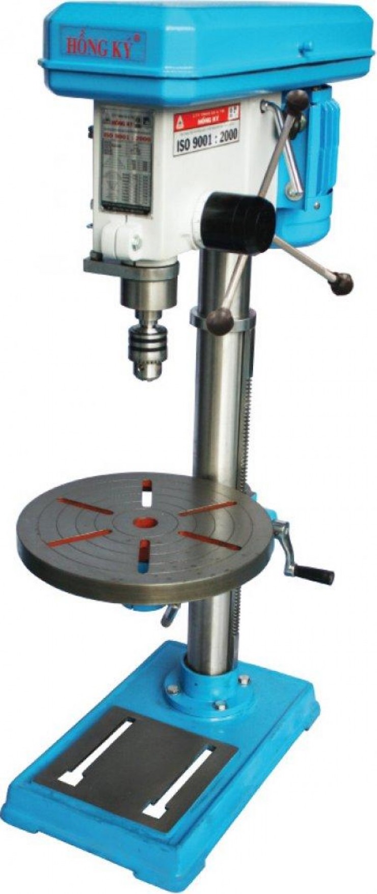 Máy khoan bàn có nhiều chi tiết để có thể thực hiện được đa tính năng