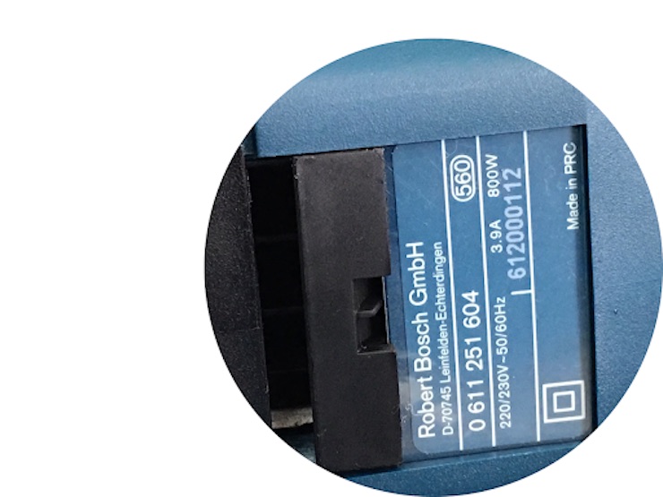 Máy khoan bê tông Bosch chính hãng có 3 xuất xứ là: Trung Quốc, Đức, Malaysia