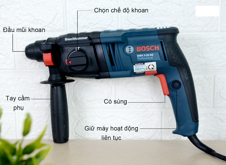 Máy khoan bê tông Bosch GBH 2-20 DRE