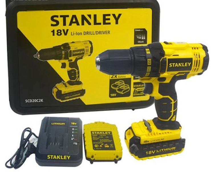 Máy khoan pin Stanley SCD 20C2 12mm - 18V