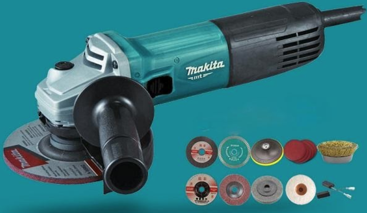 Máy mài Makita và phụ kiện đi kèm