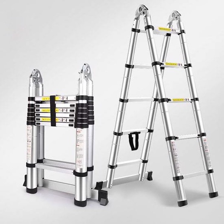 Thang nhôm rút đôi kiểu chữ A