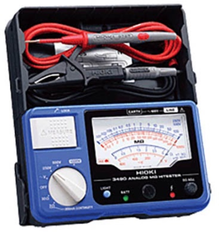 Một bộ sản phẩm đầy đủ của đồng hồ Hioki