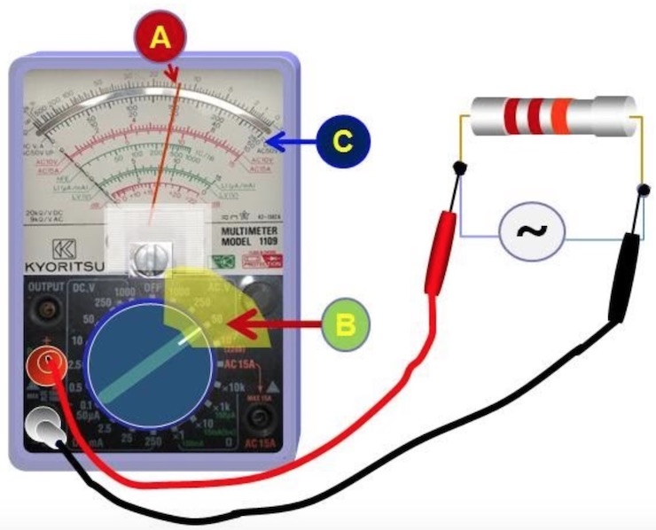 Thao tác đo cơ bản của đồng hồ vạn năng