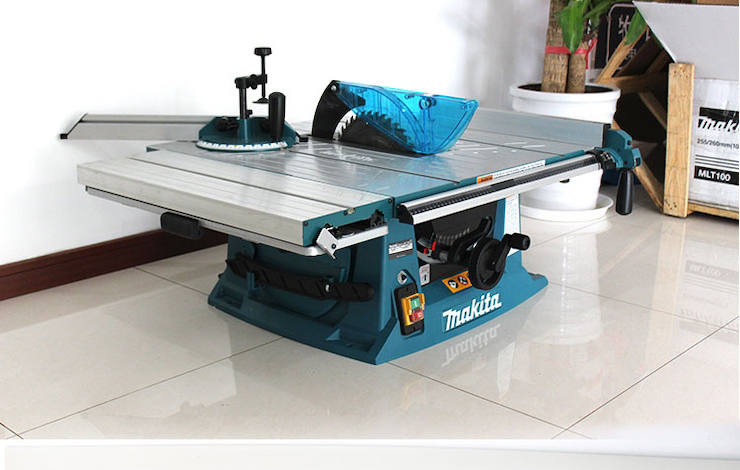 Máy cưa bàn Makita MLT100 có bàn cắt mở rộng, tính năng cách điện kép