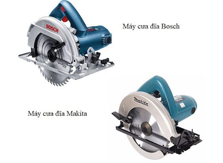 Máy cưa đĩa Makita và máy cưa đĩa Bosch có nhiều điểm tương đồng
