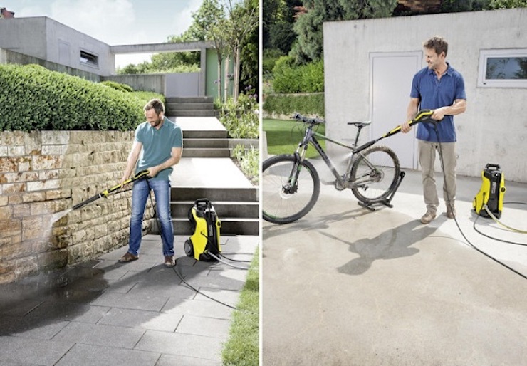 Máy xịt rửa xe Karcher có khả năng phun rửa mạnh mẽ
