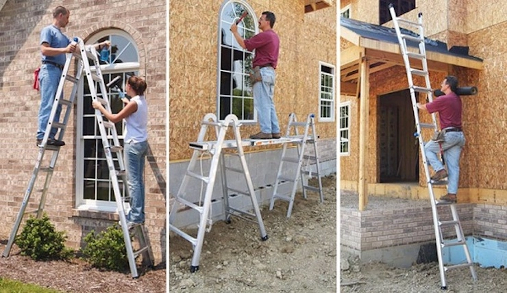 Thang nhôm Poongsan có kết cấu chắc chắn, đảm bảo an toàn ở độ cao lớn