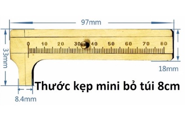 Thước kẹp mini có thể mang đi mọi lúc mọi nơi