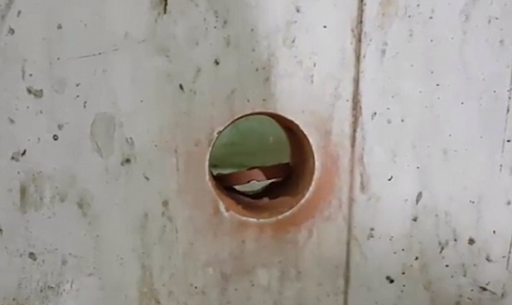 Hình ảnh lỗ khoan đã hoàn thành