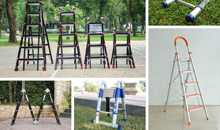 Mẫu mã thang nhôm Nikawa cực kỳ đa dạng