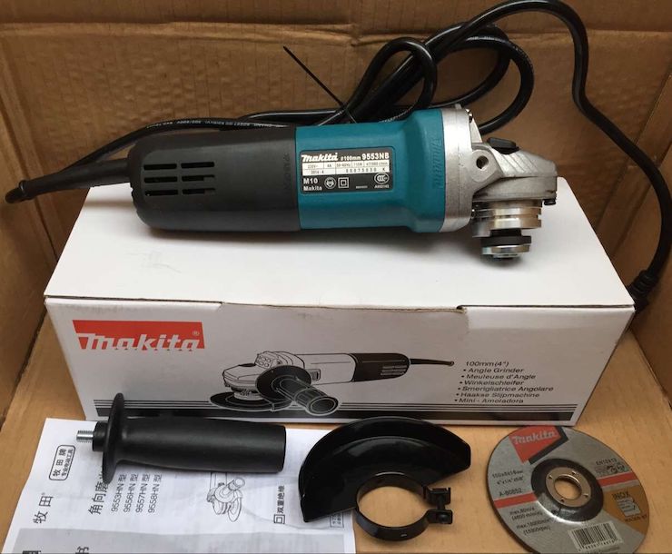 Máy mài Makita 9553NB và phụ kiện
