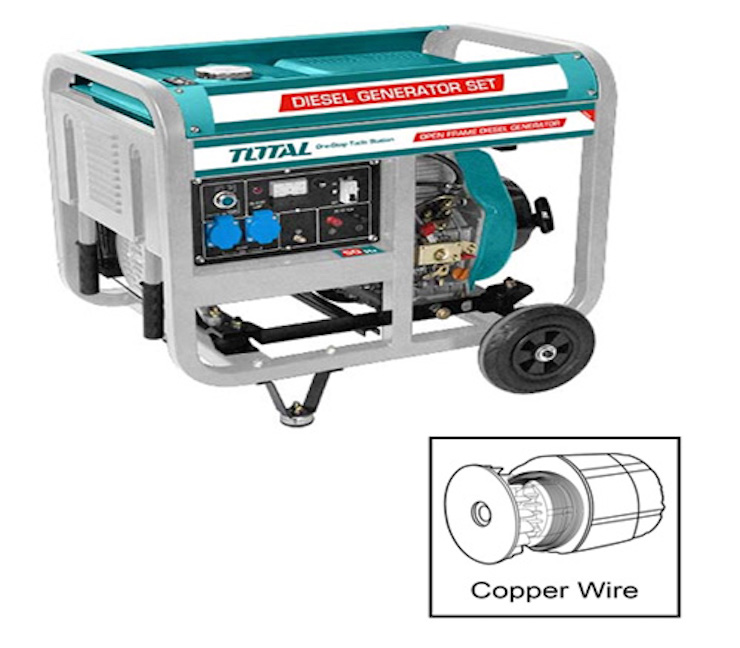 Máy Phát Điện Dùng Dầu Diezen TOTAL TP450003