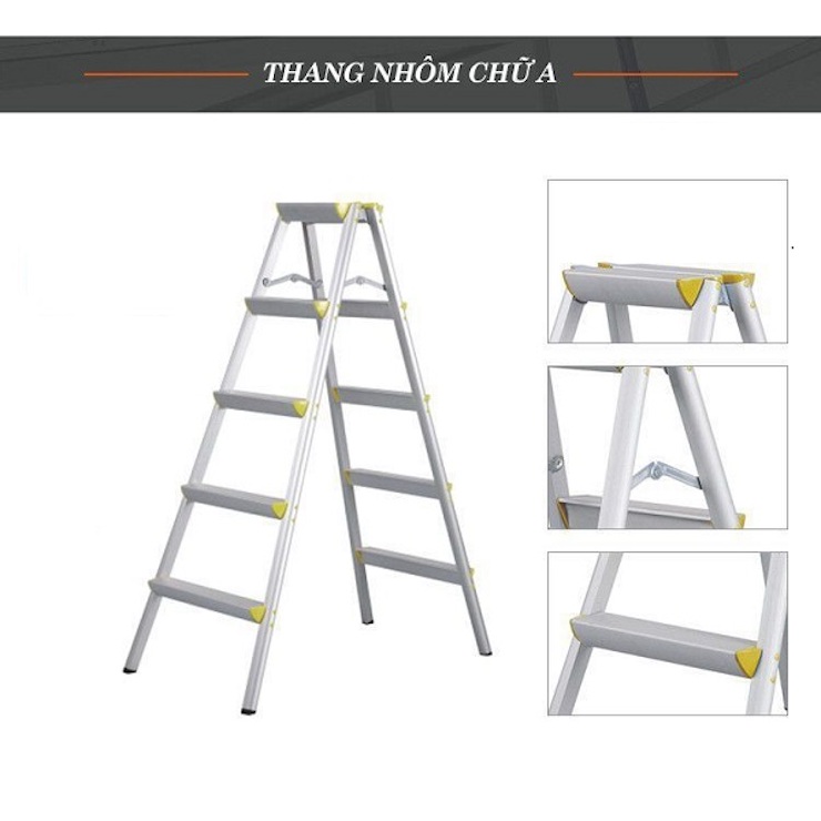 Nhỏ gọn, chắc chắn, có tính ứng dụng cao nên thang nhôm chữ A rất được ưa chuộng