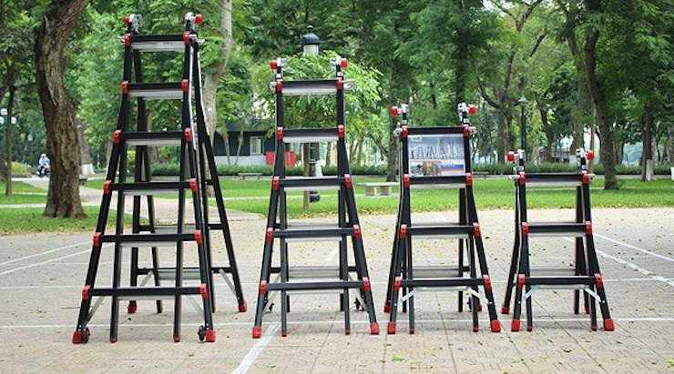 Thang nhôm gấp rút chữ A Nikawa